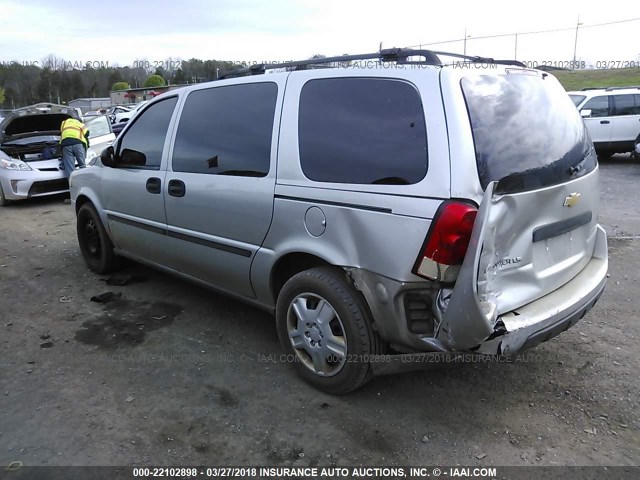1GNDV23187D115605 - 2007 CHEVROLET UPLANDER LS Plata foto 3