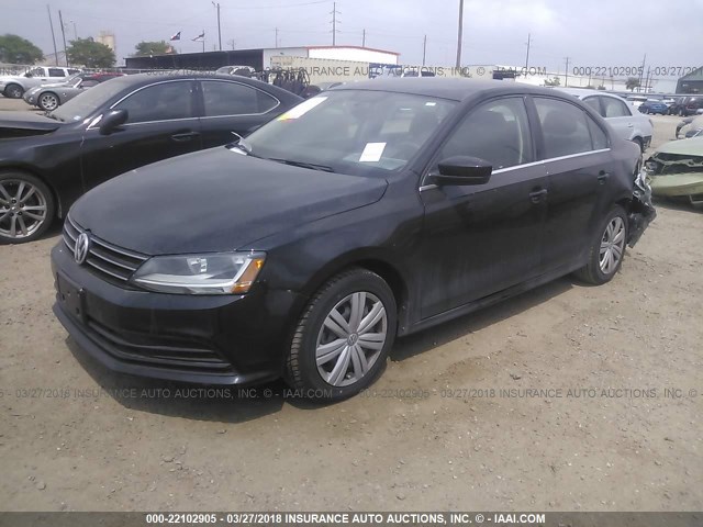 3VW2B7AJ9HM292093 - 2017 VOLKSWAGEN JETTA S 黑色 照片 2