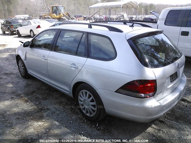 3VWKZ7AJ1AM657299 - 2010 VOLKSWAGEN JETTA S 银色 照片 3