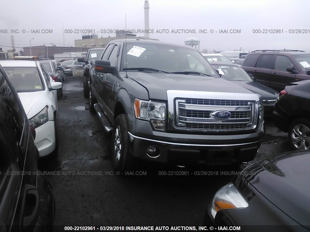 1FTFW1EF8DKD12315 - 2013 FORD F150 SUPERCREW GRAY photo 1