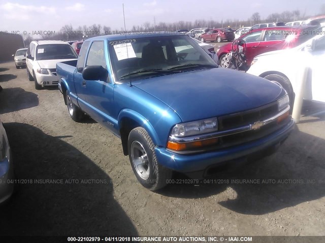 1GCCS1958Y8204585 - 2000 CHEVROLET S TRUCK S10 BLUE photo 1