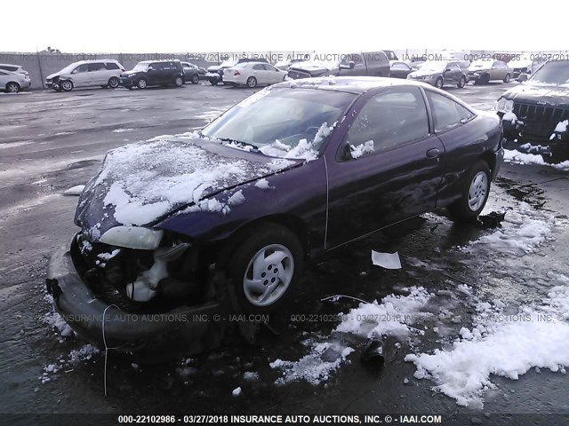 3G1JC1247WS856679 - 1998 CHEVROLET CAVALIER RS PURPLE photo 2