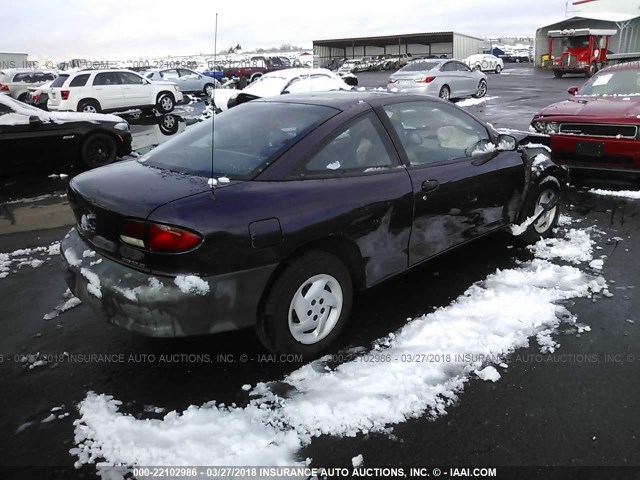 3G1JC1247WS856679 - 1998 CHEVROLET CAVALIER RS PURPLE photo 4