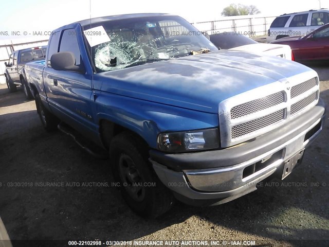 3B7HC13YX1M516639 - 2001 DODGE RAM 1500 BLUE photo 1