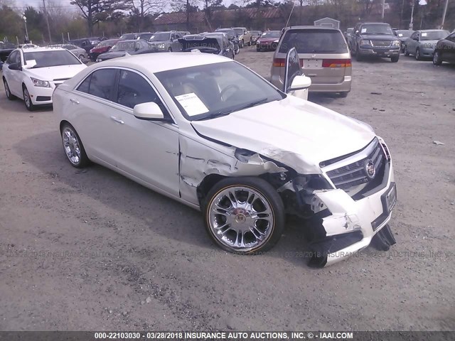 1G6AA5RA1D0134471 - 2013 CADILLAC ATS WHITE photo 1