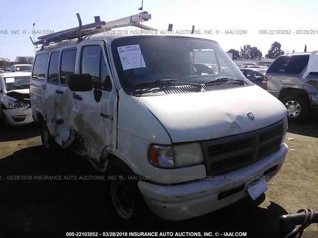 2B7HB21Y3RK567408 - 1994 DODGE RAM VAN B250 WHITE photo 1