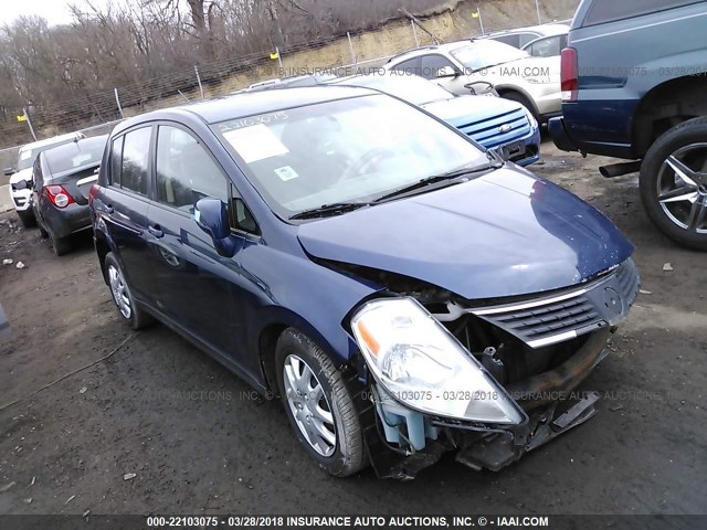 3N1BC13E87L382081 - 2007 NISSAN VERSA S/SL BLUE photo 1