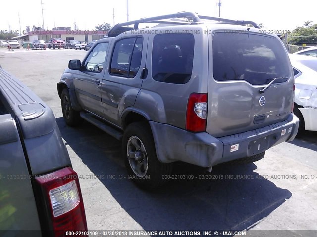 5N1ED28T24C614326 - 2004 NISSAN XTERRA XE/SE GOLD photo 3