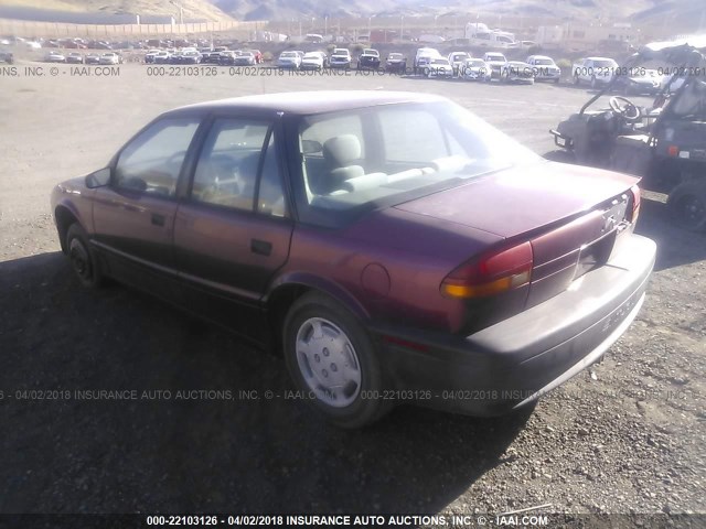 1G8ZG5591RZ268470 - 1994 SATURN SL1 BURGUNDY photo 3