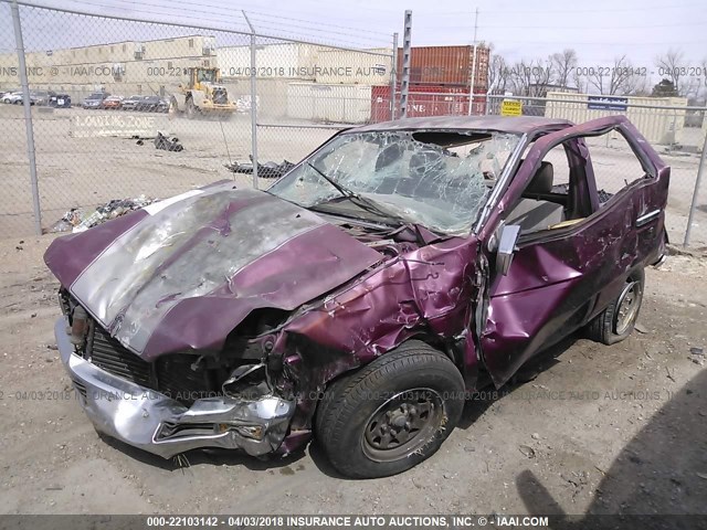 1N6SD11S4SC366254 - 1995 NISSAN TRUCK E/XE MAROON photo 2