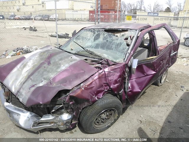 1N6SD11S4SC366254 - 1995 NISSAN TRUCK E/XE MAROON photo 6