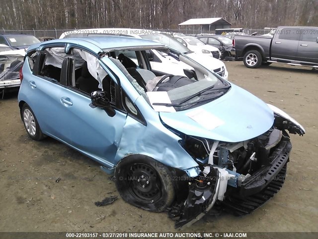 3N1CE2CP5FL440278 - 2015 NISSAN VERSA NOTE S/S PLUS/SV/SL/SR Light Blue photo 1