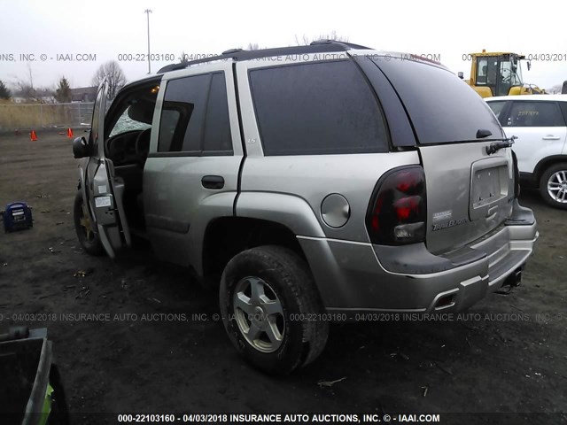 1GNDT13S132170394 - 2003 CHEVROLET TRAILBLAZER  GOLD photo 3