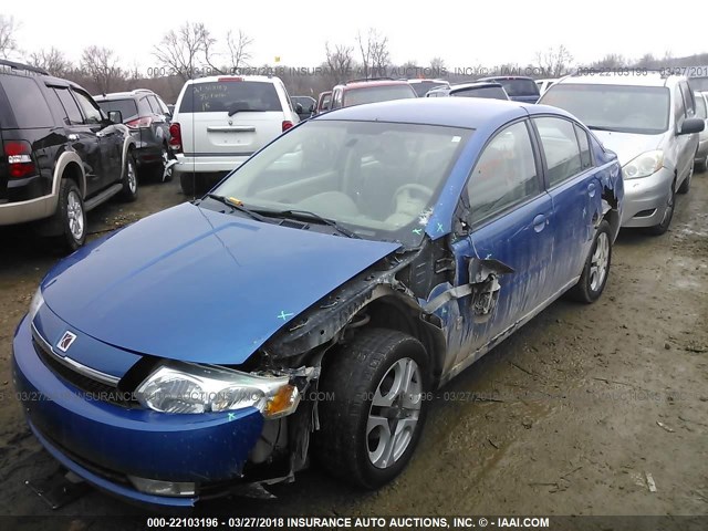 1G8AL52F53Z167278 - 2003 SATURN ION LEVEL 3 BLUE photo 6