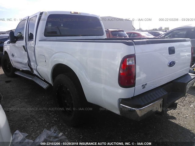 1FT7W2AT8DEA66807 - 2013 FORD F250 SUPER DUTY WHITE photo 3