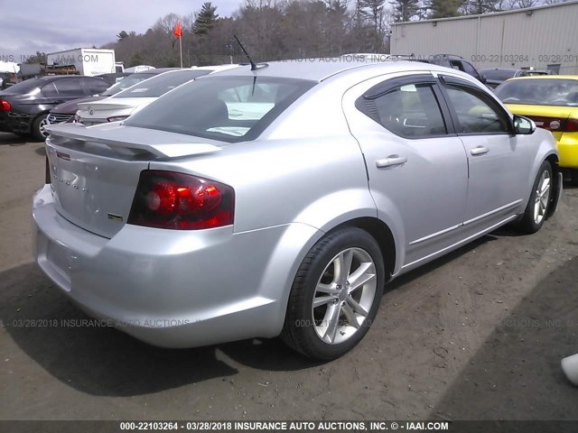 1B3BD1FG7BN587392 - 2011 DODGE AVENGER MAINSTREET SILVER photo 4