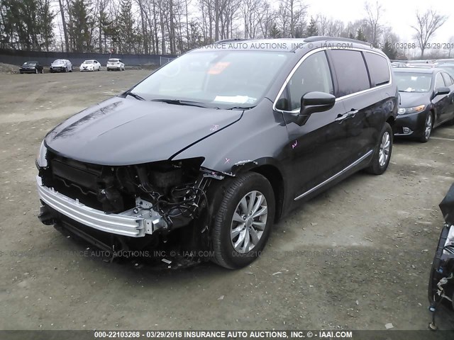 2C4RC1BG6HR804710 - 2017 CHRYSLER PACIFICA TOURING L ნაცრისფერი ფოტო 2