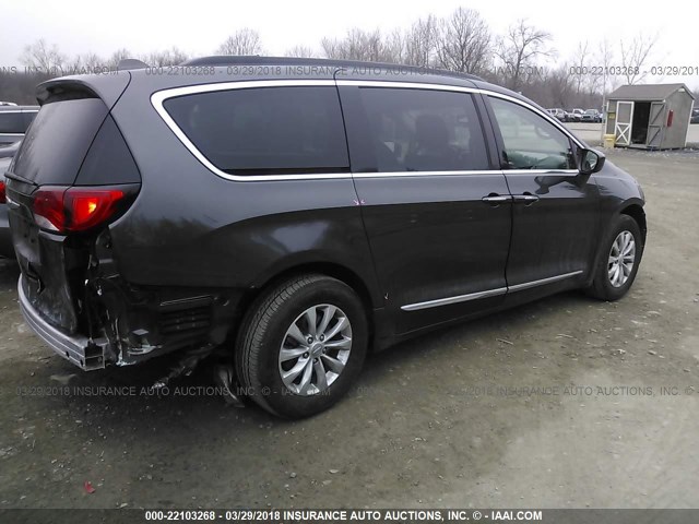 2C4RC1BG6HR804710 - 2017 CHRYSLER PACIFICA TOURING L ნაცრისფერი ფოტო 4