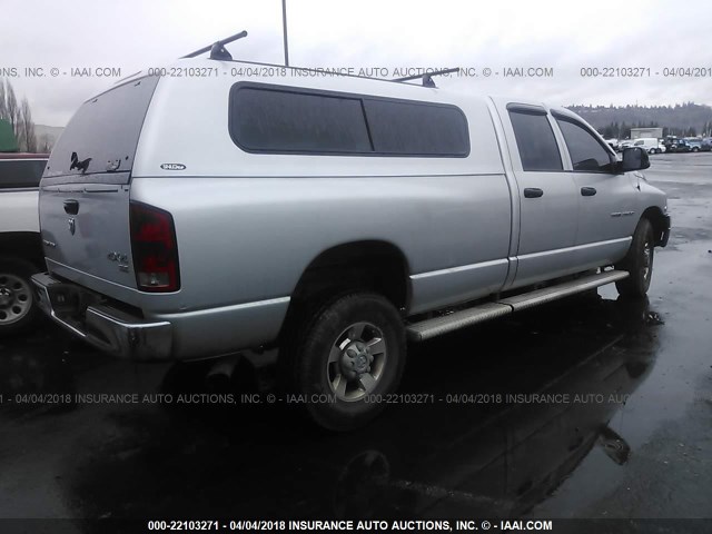 3D7KS28C85G738392 - 2005 DODGE RAM 2500 ST/SLT SILVER photo 4