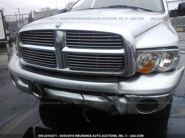 3D7KS28C85G738392 - 2005 DODGE RAM 2500 ST/SLT 银色 照片 6