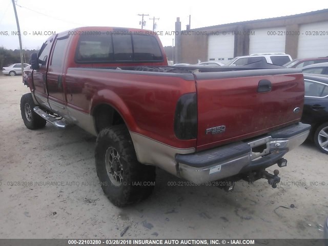 1FTSW31F7XEE41729 - 1999 FORD F350 SRW SUPER DUTY RED photo 3