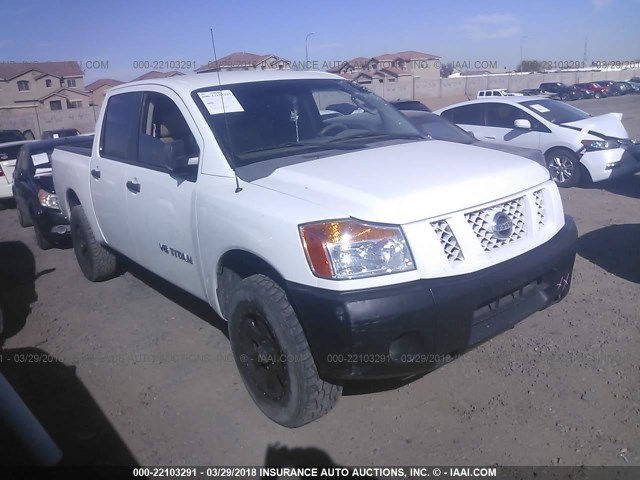 1N6AA07C59N301331 - 2009 NISSAN TITAN XE/SE/LE/PRO-4X WHITE photo 1