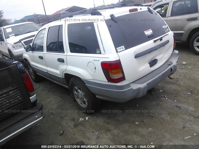 1J4GW58SXXC553595 - 1999 JEEP GRAND CHEROKEE LAREDO WHITE photo 3