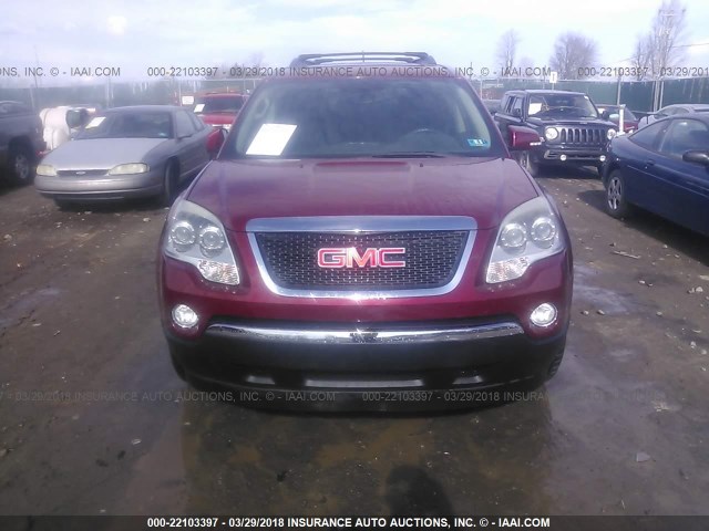 1GKKVRED8BJ107860 - 2011 GMC ACADIA SLT-1 Kastanienbraun Foto 6