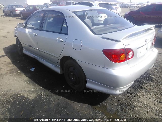 1NXBR32E53Z040334 - 2003 TOYOTA COROLLA CE/LE/S SILVER photo 3