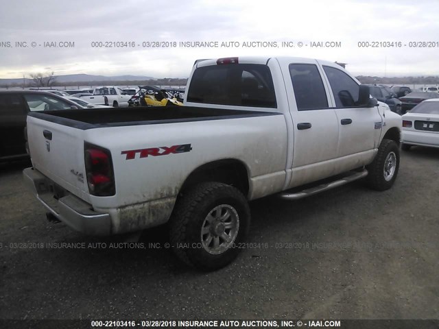 3D7KS28A37G839857 - 2007 DODGE RAM 2500 ST/SLT WHITE photo 4