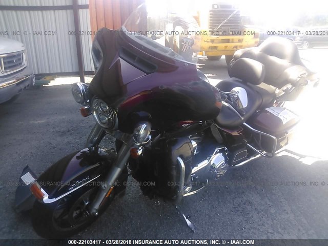 1HD1KEL15FB625005 - 2015 HARLEY-DAVIDSON FLHTK ULTRA LIMITED BURGUNDY photo 2