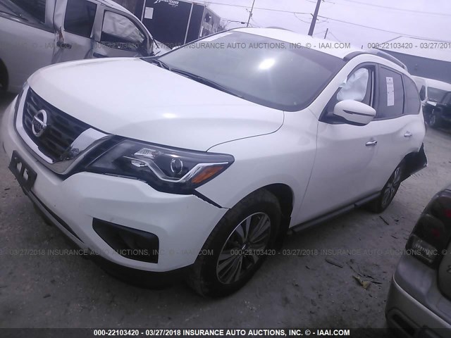 5N1DR2MNXHC692394 - 2017 NISSAN PATHFINDER S/SV/SL/PLATINUM 白色 照片 2