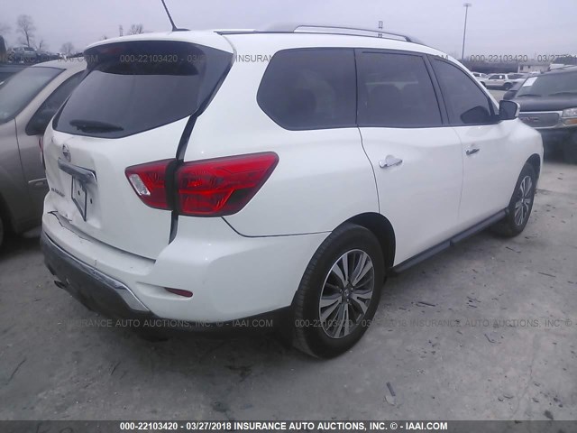 5N1DR2MNXHC692394 - 2017 NISSAN PATHFINDER S/SV/SL/PLATINUM 白色 照片 4