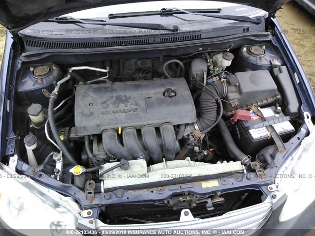 2T1BR32E14C263246 - 2004 TOYOTA COROLLA CE/LE/S BLUE photo 10