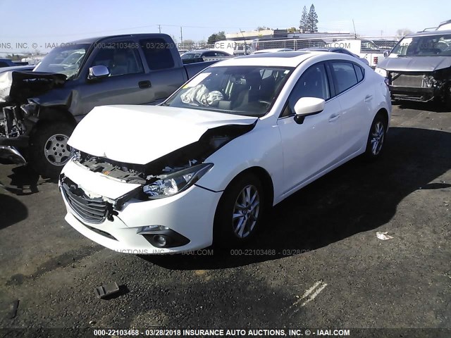 3MZBM1V74FM140614 - 2015 MAZDA 3 TOURING თეთრი ფოტო 2