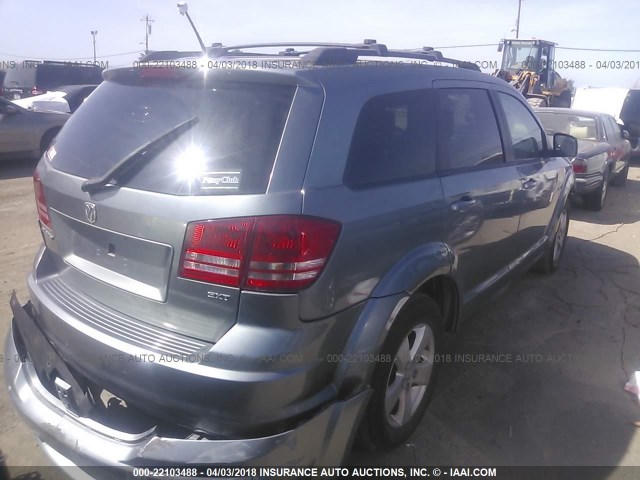 3D4GG57V99T230597 - 2009 DODGE JOURNEY SXT GRAY photo 4