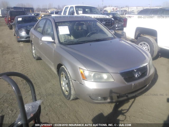 5NPEU46C66H092200 - 2006 HYUNDAI SONATA GLS/LX TAN photo 1