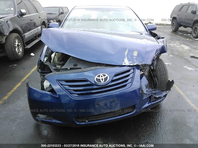 4T1BE46K57U018292 - 2007 TOYOTA CAMRY NEW GENERAT CE/LE/XLE/SE BLUE photo 6