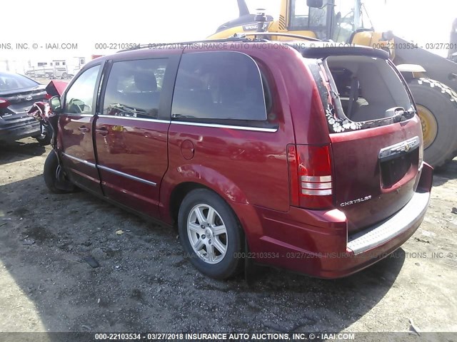 2A4RR5D10AR152469 - 2010 CHRYSLER TOWN & COUNTRY TOURING RED photo 3