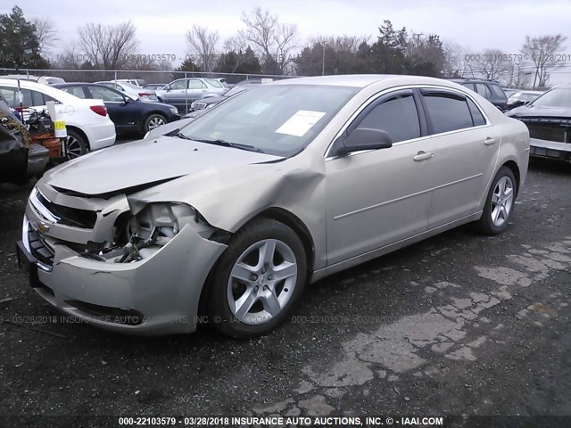 1G1ZB5E00CF278348 - 2012 CHEVROLET MALIBU LS 金色 照片 2