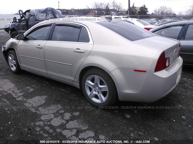 1G1ZB5E00CF278348 - 2012 CHEVROLET MALIBU LS 金色 照片 3