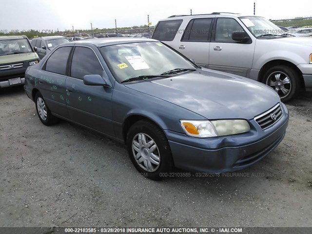 4T1BG22K41U819601 - 2001 TOYOTA CAMRY CE/LE/XLE BLUE photo 1