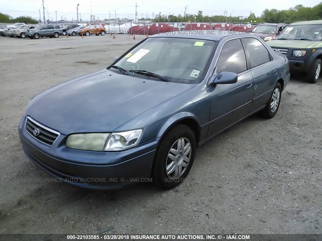 4T1BG22K41U819601 - 2001 TOYOTA CAMRY CE/LE/XLE BLUE photo 2