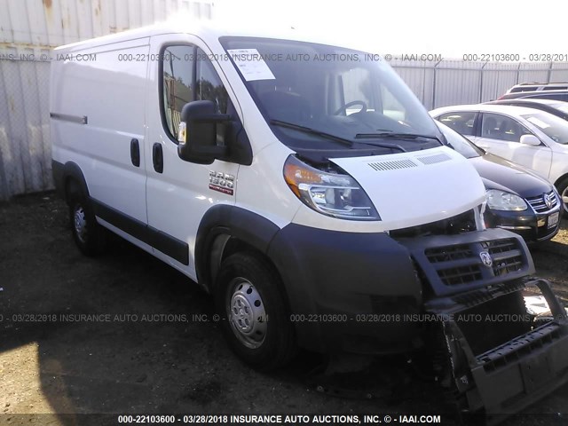 3C6TRVNGXHE523381 - 2017 RAM PROMASTER 1500 1500 STANDARD WHITE photo 1