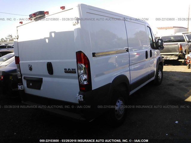 3C6TRVNGXHE523381 - 2017 RAM PROMASTER 1500 1500 STANDARD WHITE photo 4