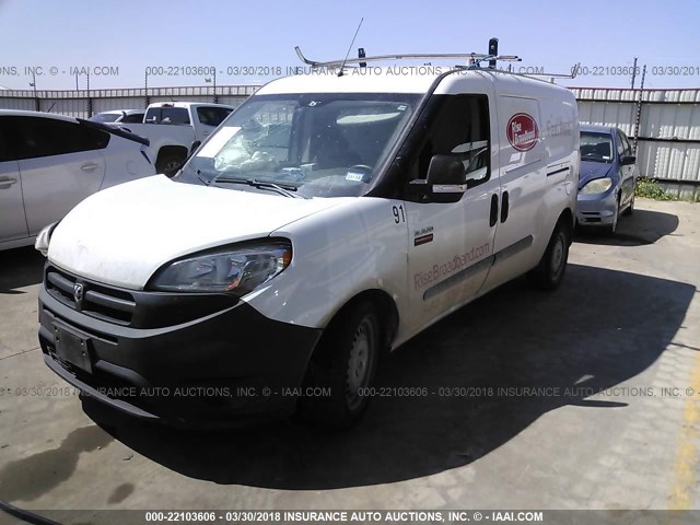 ZFBERFAT5F6199336 - 2015 RAM PROMASTER CITY  WHITE photo 2