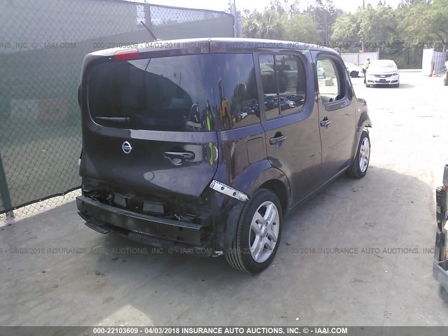 JN8AZ2KR5BT214215 - 2011 NISSAN CUBE S/SL/KROM PURPLE photo 4