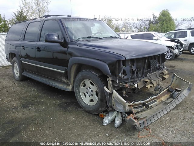 3GNEC16Z35G106512 - 2005 CHEVROLET SUBURBAN C1500 BLACK photo 1