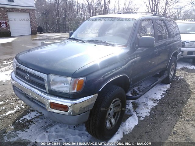 JT3HN86R8V0112551 - 1997 TOYOTA 4RUNNER SR5 GREEN photo 2