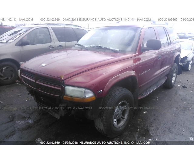 1B4HS28Y0XF694793 - 1999 DODGE DURANGO RED photo 2